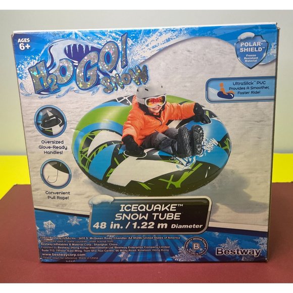 Bestway - Polar Pulse - Inflatable Snow Tube Winter Sports - Blue/Green - 48 in - Picture 2 of 9